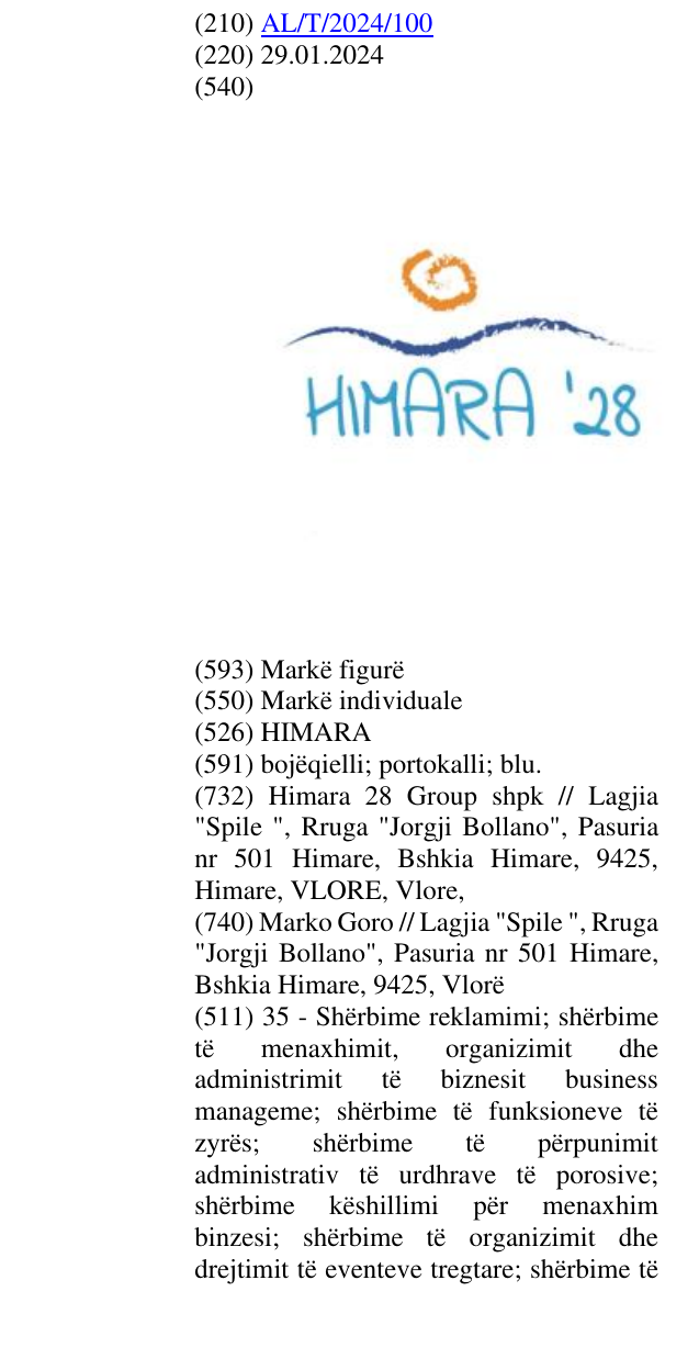 Zëri i markës HIMARA në buletin