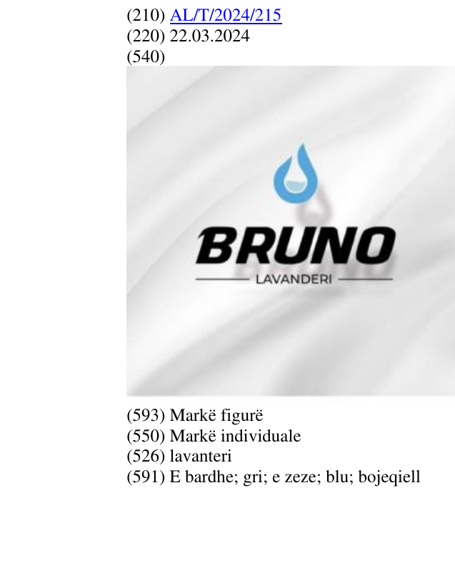 Zëri i markës lavanteri në buletin