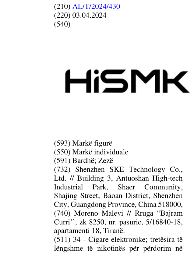 Zëri i markës HiSMK në buletin