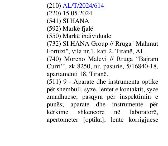 Zëri i markës . 6. 1. Aparati i pretendimit 5, ku kufijtë e parë dhe të dytë të përmendur identifikohen nga: duke konvertuar çdo kapacitet të matur në një vlerë të lidhur me lagështinë nën- epidermale (SEM) që është e lidhur me secilin sensor kapacitiv virtual në buletin