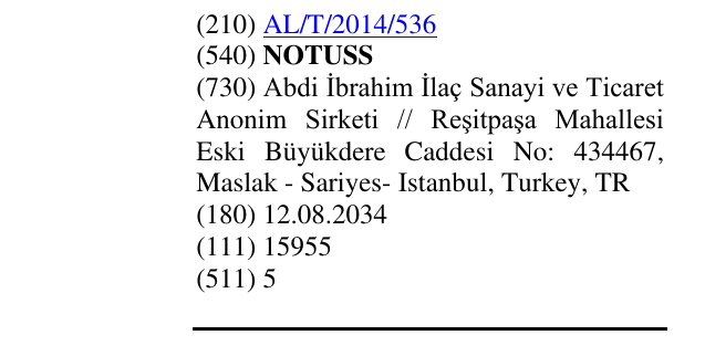 Zëri i markës NOTUSS në buletin