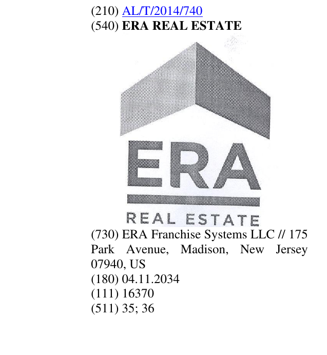 Zëri i markës ERA REAL ESTATE në buletin