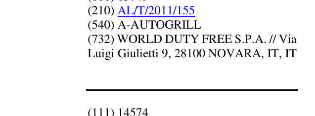 Zëri i markës A-AUTOGRILL në buletin