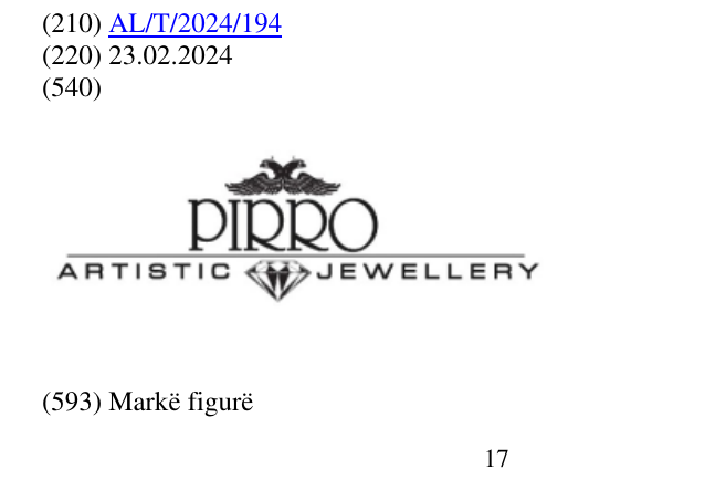 Zëri i markës ARTISTIC JEWELLERY në buletin