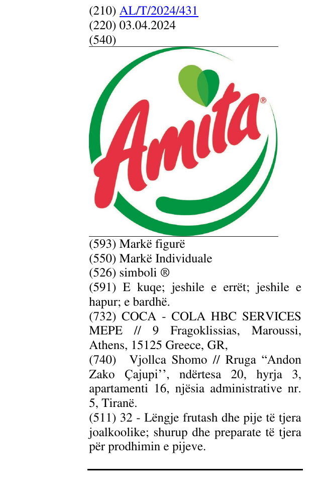 Zëri i markës simboli ® në buletin