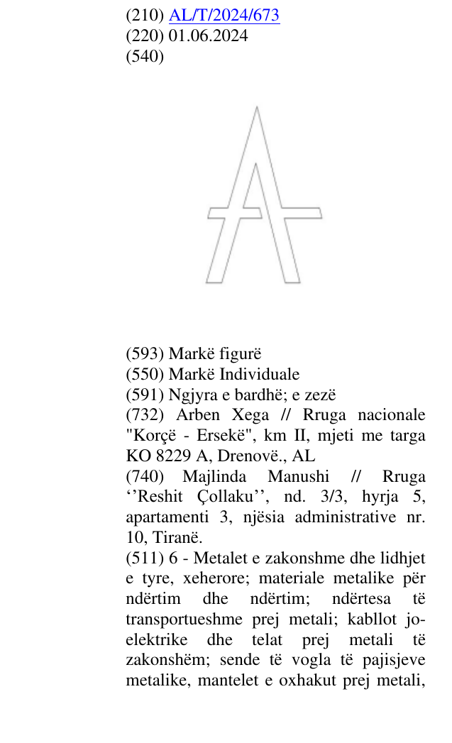 Zëri i markës A në buletin