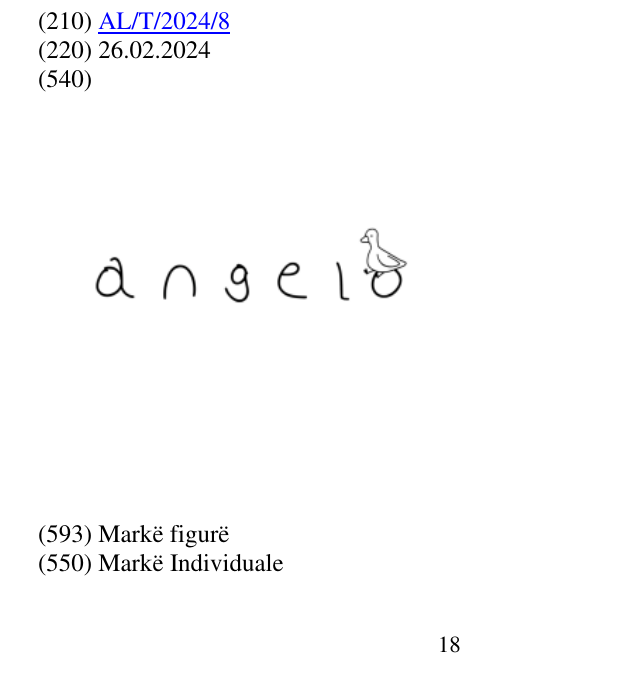 Zëri i markës angelo në buletin