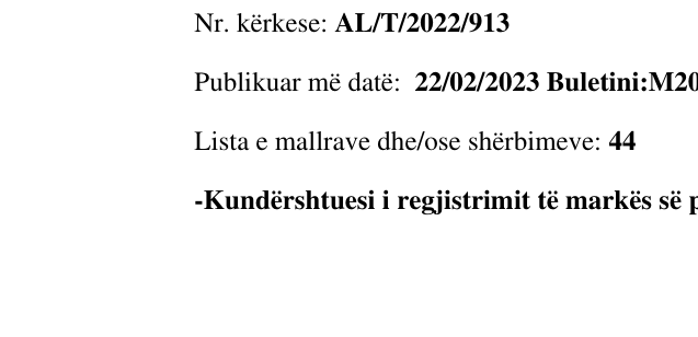 Zëri i markës Figurella në buletin