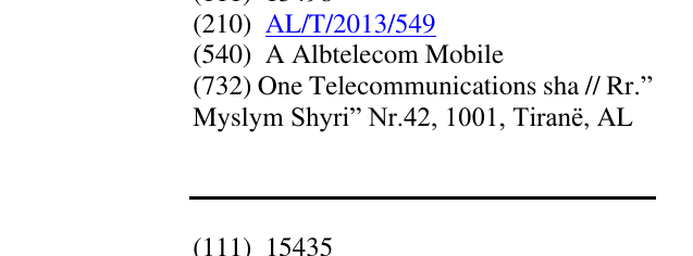 Zëri i markës A Albtelecom Mobile në buletin