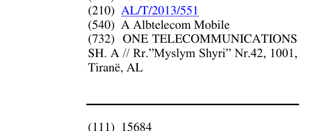 Zëri i markës A Albtelecom Mobile në buletin