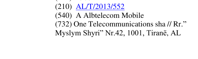 Zëri i markës A Albtelecom Mobile në buletin