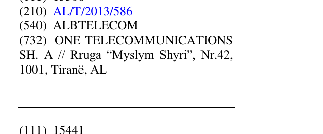 Zëri i markës ALBTELECOM në buletin