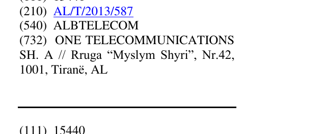 Zëri i markës ALBTELECOM në buletin