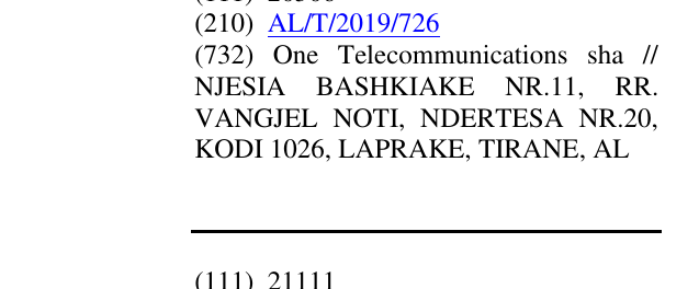 Zëri i markës ONE në buletin