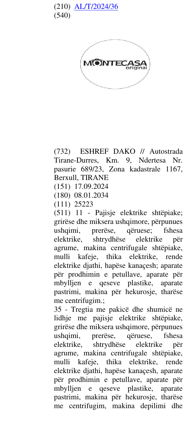 Zëri i markës Original në buletin