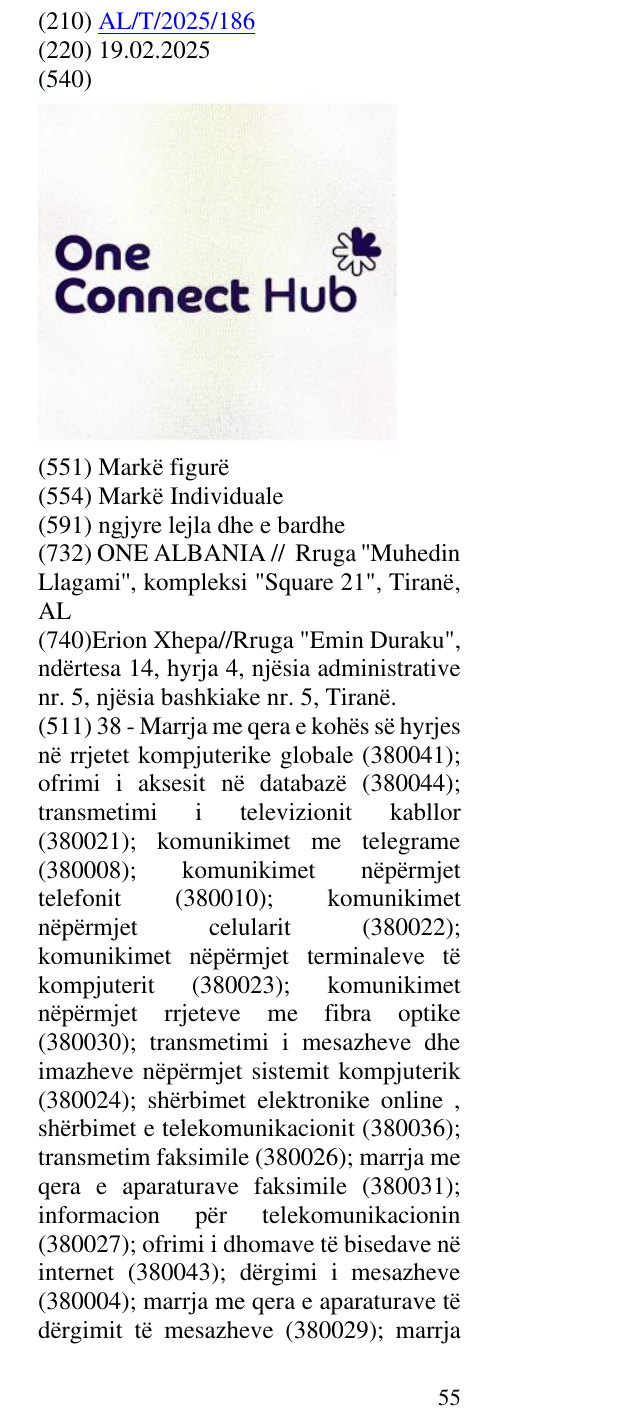 Zëri i markës One Connect Hub në buletin