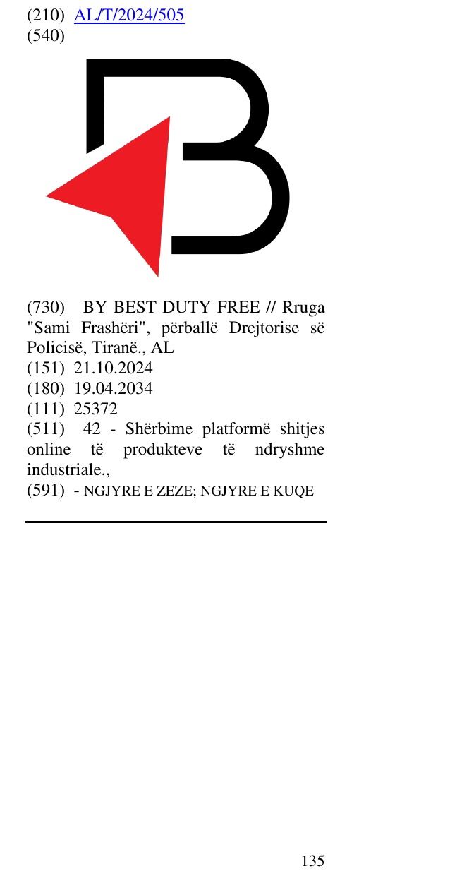 Zëri i markës B në buletin