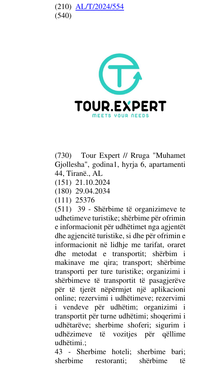 Zëri i markës Tour; Expert në buletin