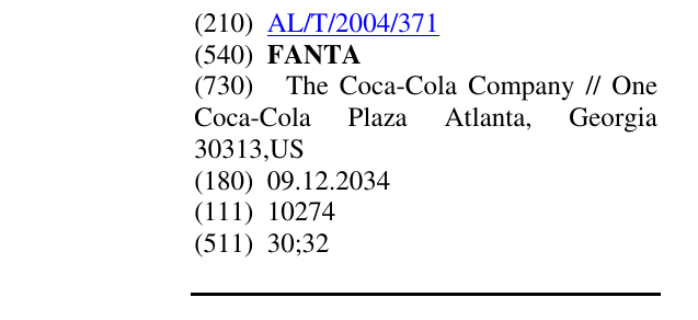 Zëri i markës FANTA në buletin