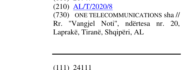 Zëri i markës SI TI. në buletin