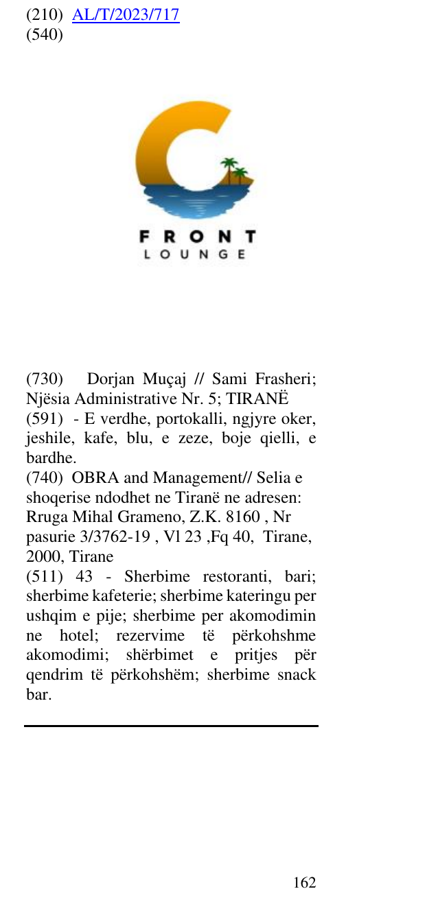 Zëri i markës C FRONT në buletin