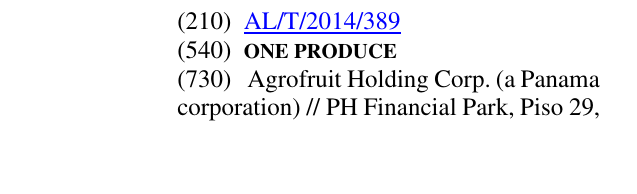 Zëri i markës ONE PRODUCE në buletin