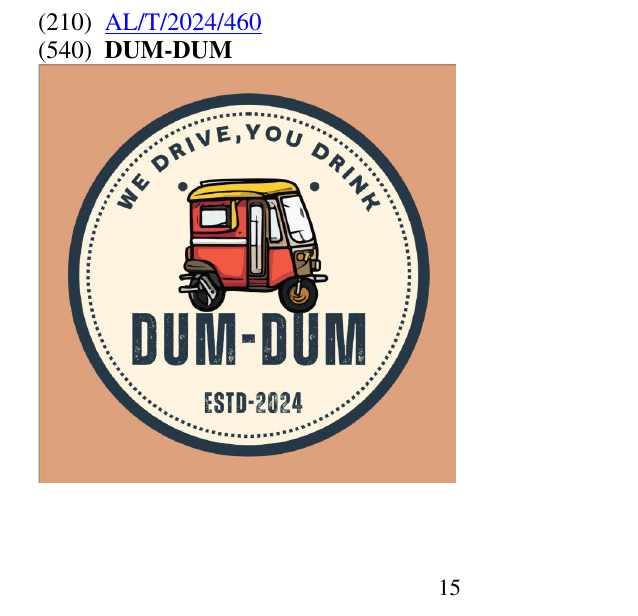 Zëri i markës DUM-DUM 16 në buletin