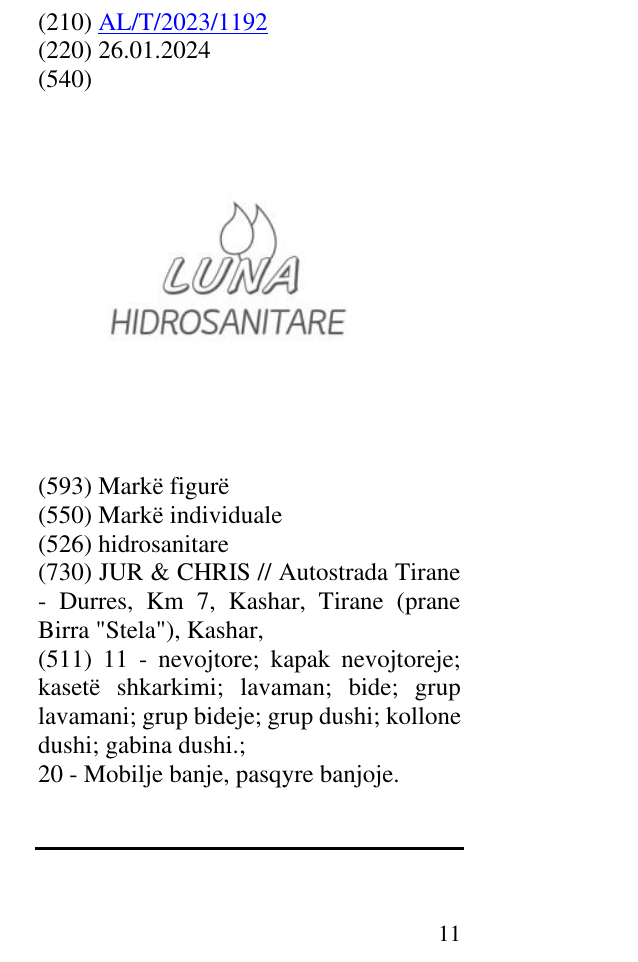Zëri i markës hidrosanitare në buletin