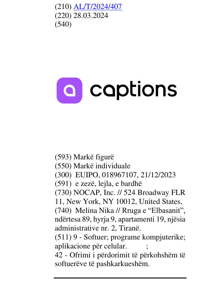 Zëri i markës captions në buletin