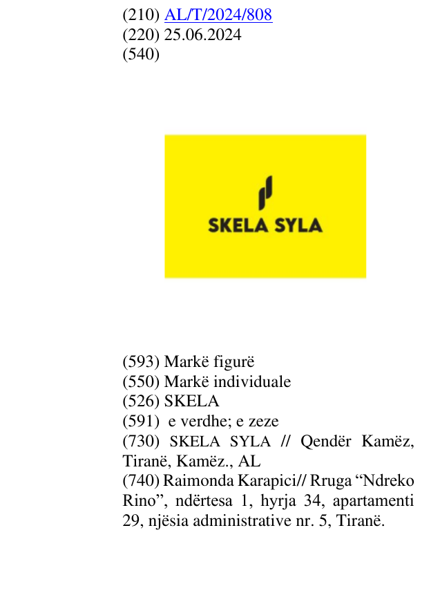 Zëri i markës SKELA në buletin