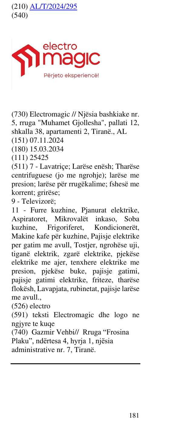 Zëri i markës electro në buletin