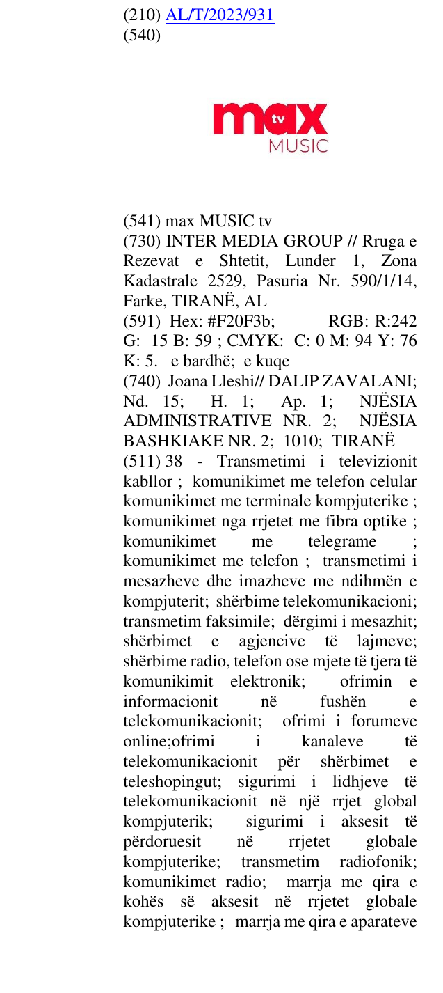 Zëri i markës max MUSIC tv në buletin