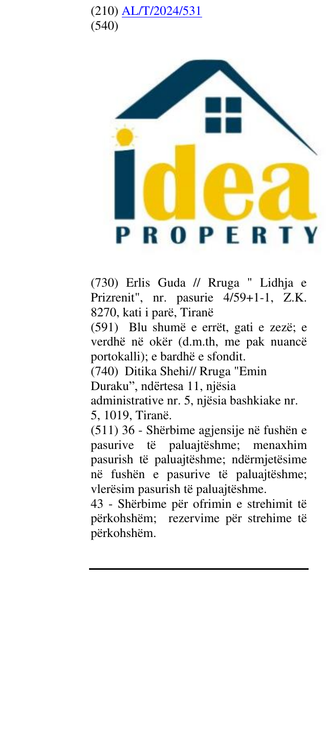 Zëri i markës idea PROPERTY në buletin