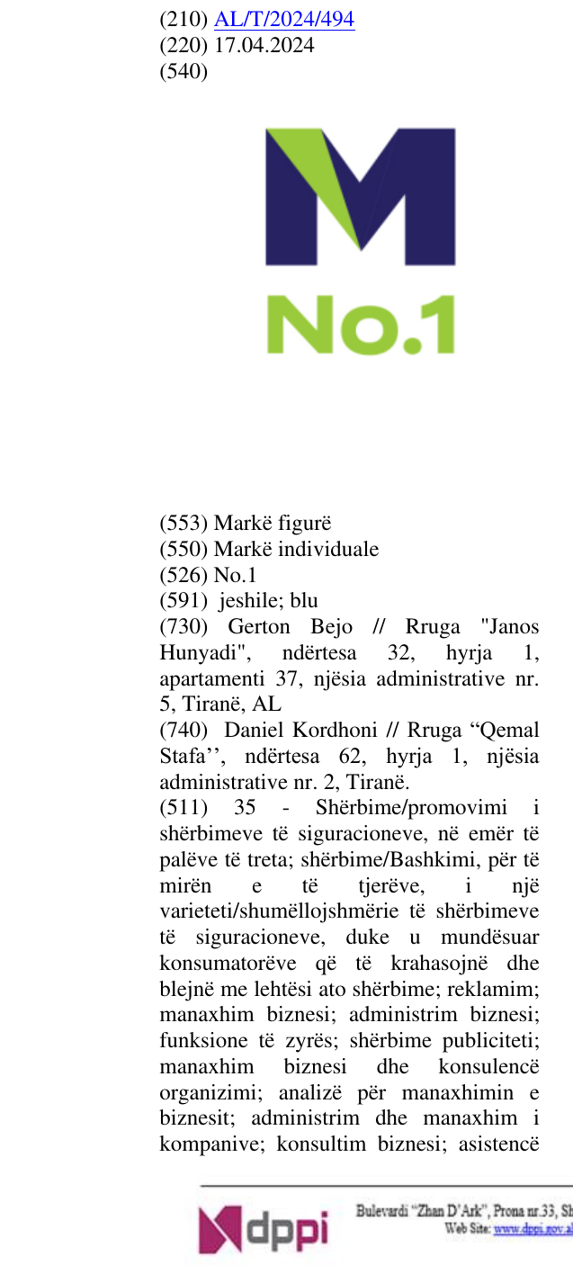 Zëri i markës No.1 në buletin