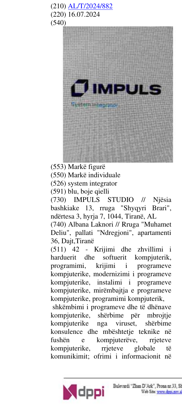 Zëri i markës system integrator në buletin