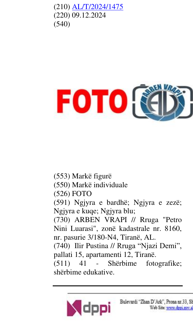 Zëri i markës FOTO në buletin