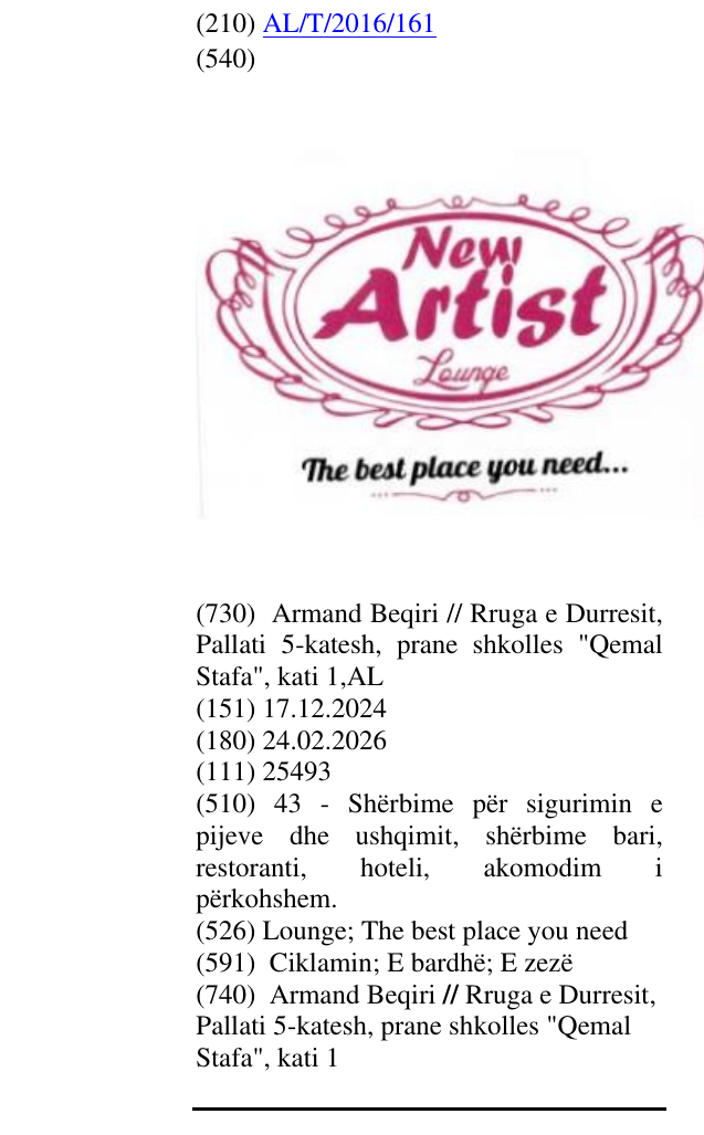 Zëri i markës Lounge; The best place you need në buletin