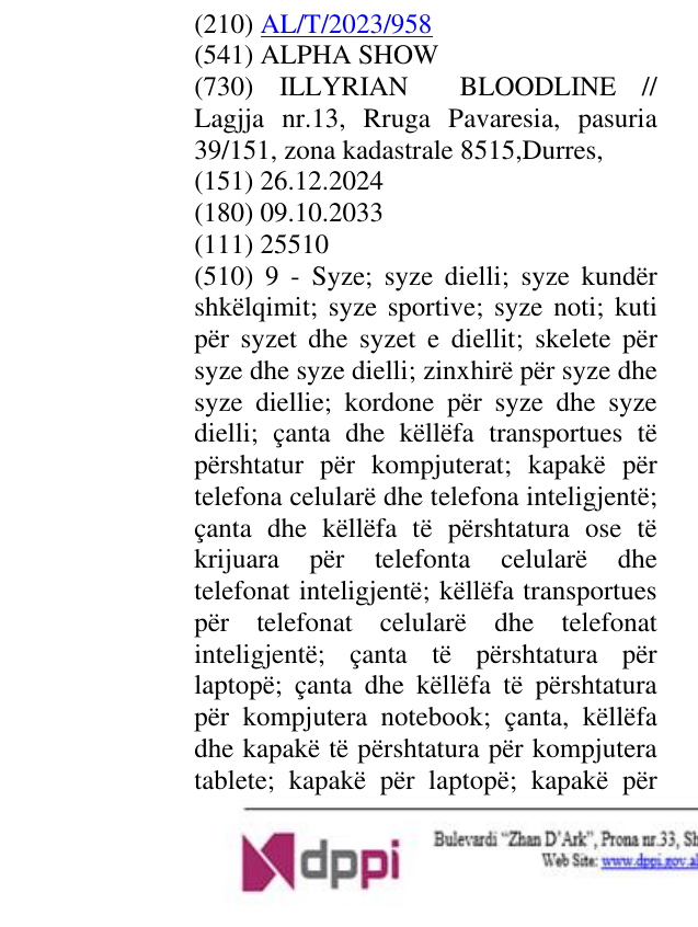 Zëri i markës SHOW në buletin