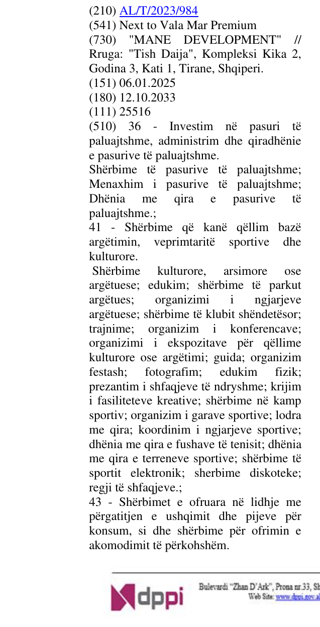 Zëri i markës Premium në buletin