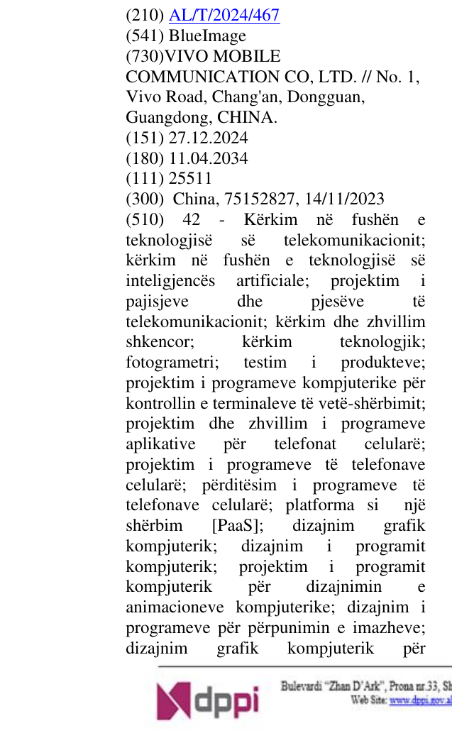 Zëri i markës BlueImage në buletin