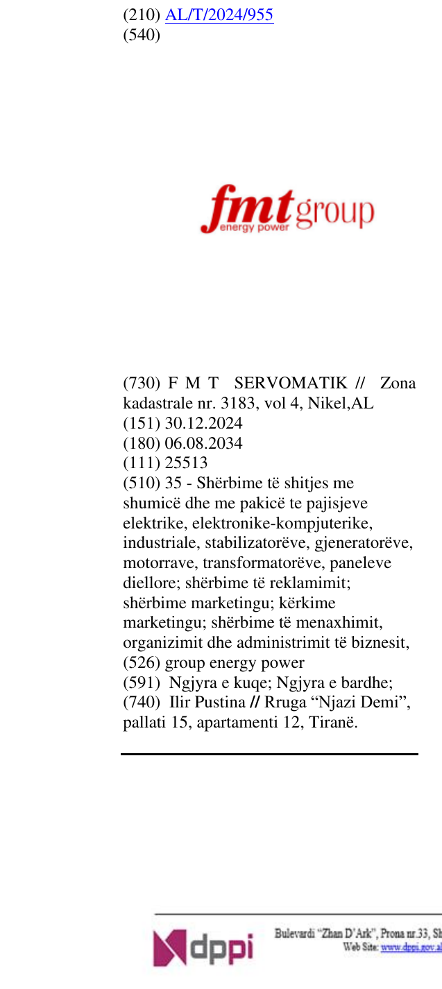Zëri i markës group energy power në buletin