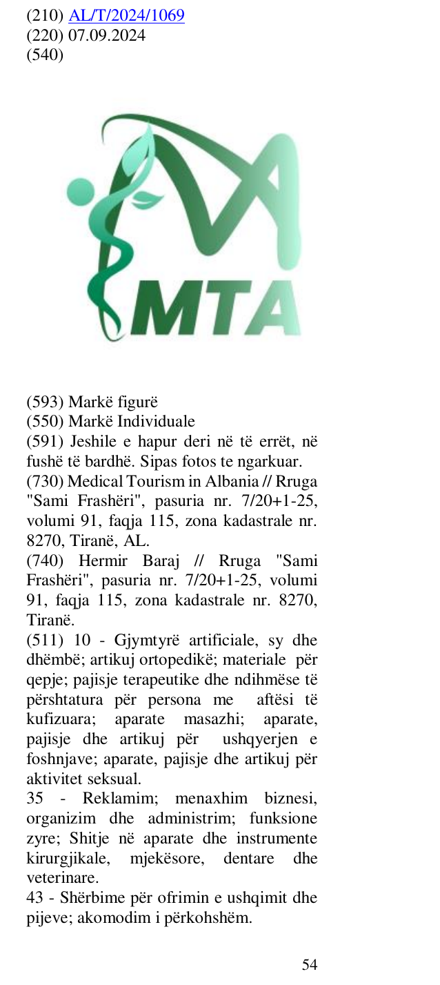 Zëri i markës MTA në buletin