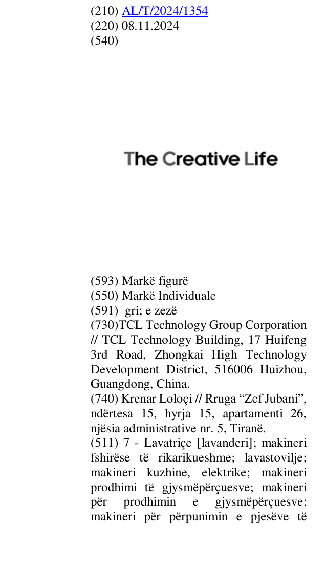 Zëri i markës The Creative Life në buletin