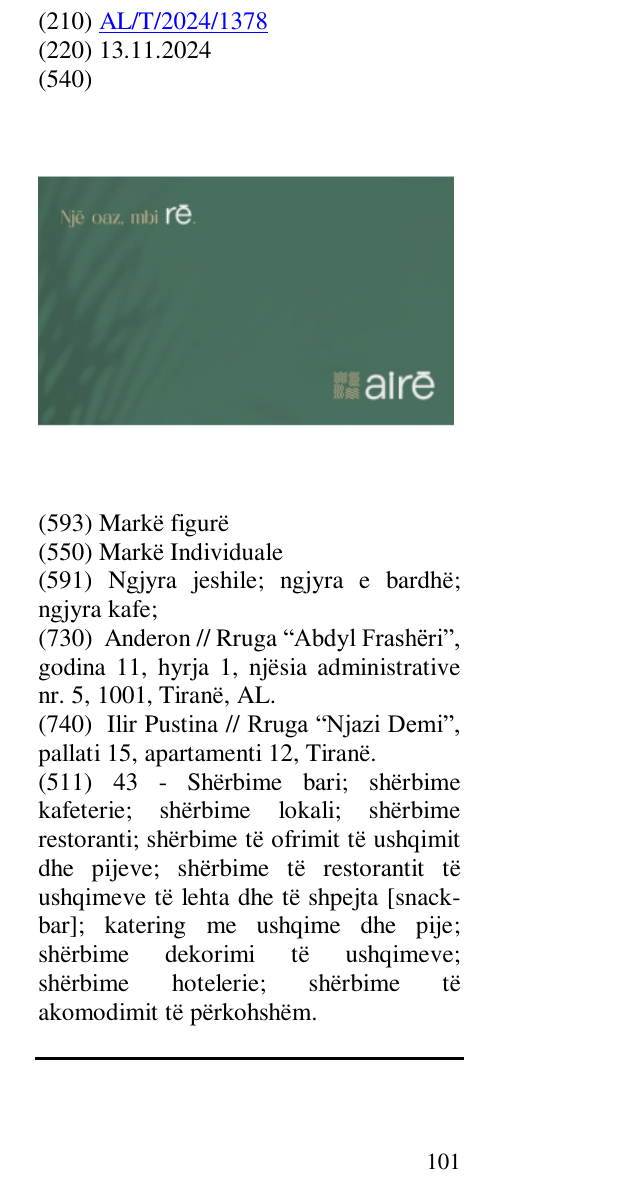 Zëri i markës aire Një oaz, mbi re. në buletin