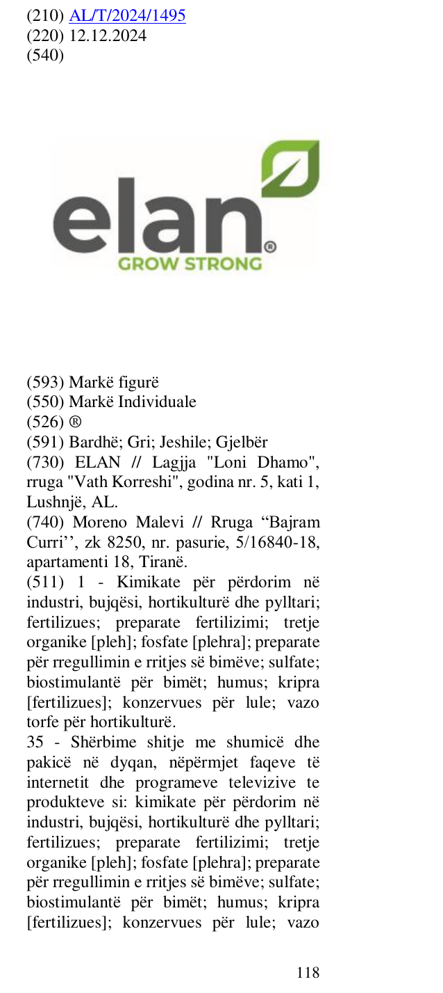 Zëri i markës ® në buletin