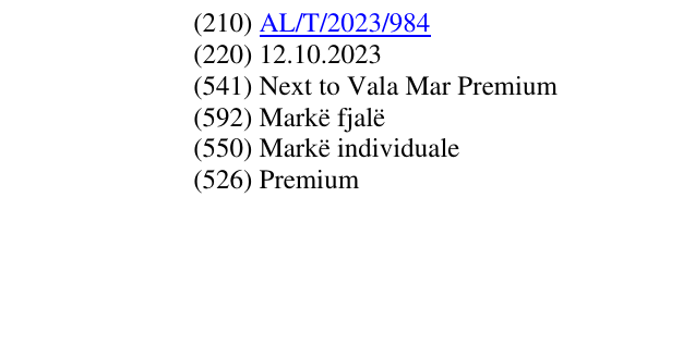 Zëri i markës Premium në buletin