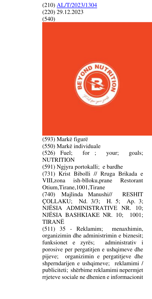 Zëri i markës Fuel; for ; your; goals; NUTRITION në buletin