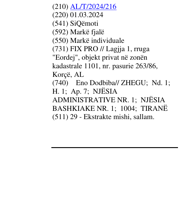 Zëri i markës SiQëmoti në buletin