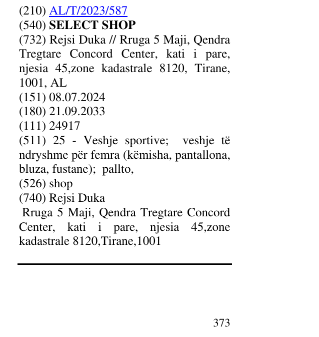 Zëri i markës SELECT SHOP në buletin