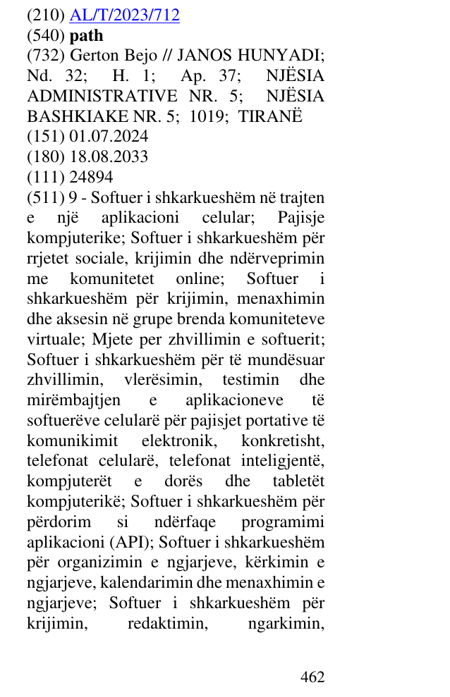 Zëri i markës path në buletin